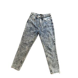 Juicy Couture Acid Wash Girlfriend Jeans Womens sz.28  Blue High Rise Denim